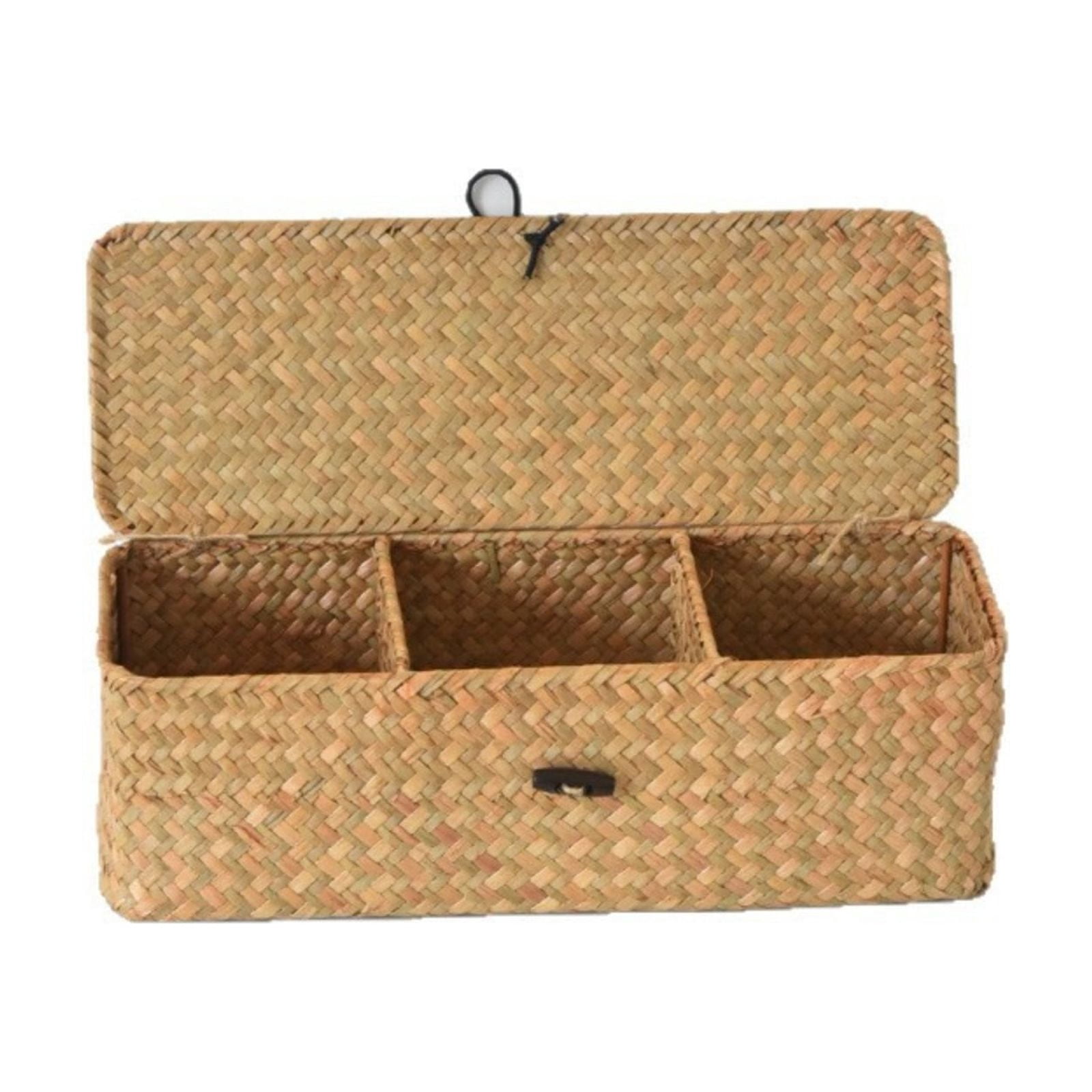 Woven Three Compartment Storage For Organizing Small Items Enhancing ...