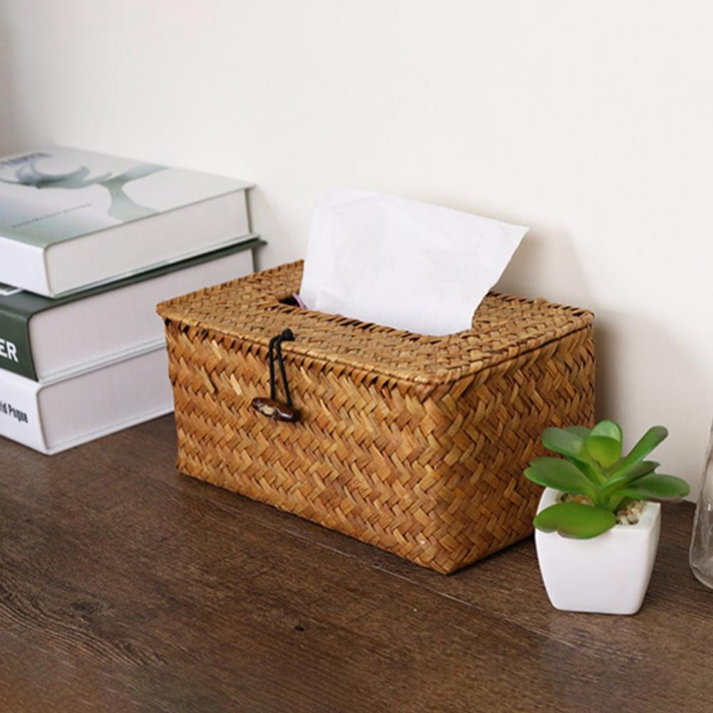 Walmart Natural Seagrass Woven Rectangular Tissue Box Cover for ...