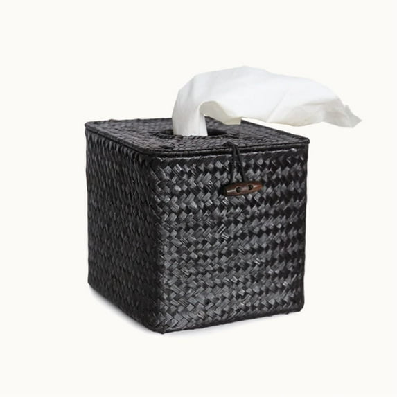 Woven Straw Facial Tissue Covers