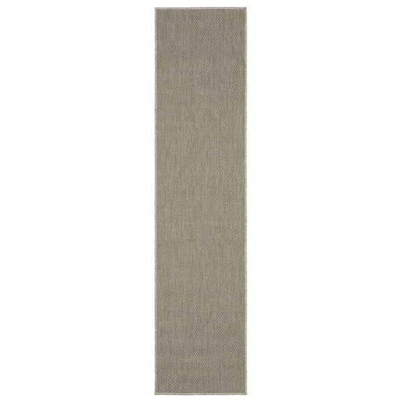 Woven Trends Aico Collection Area Rug CA07N Casual Grey/Light Grey 2' X 8' Rectangle Durable Soft Pile Spot Clean Polypropylene Machine Made Area Rug