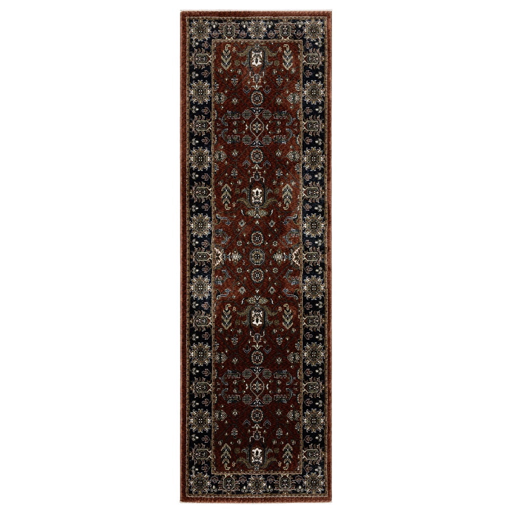 Polyester Runner Rugs Woven Trends Aria - VI05X - Traditional Style, Oriental Pattern, Stain ...