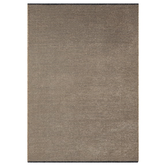 Woven Trends Armson Area Rug 215 61024 Glory Brown, 2' x 3' Solid Modern Plush Indoor/Outdoor Machine-Made Polypropylene Rug, Soft Durable Low-Pile for Living Room, Bedroom & Dining Floor Carpet