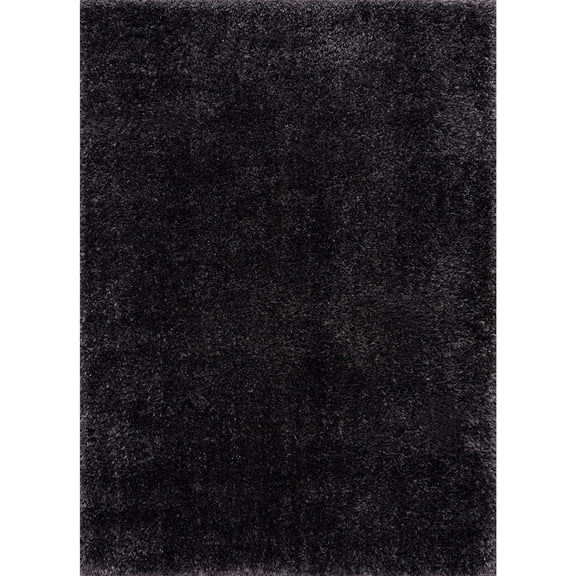 Woven Trends Ashley Area Rug 3100-61072 Rose Grey – 5' x 7' Modern Solid Plush Polyester Contemporary& Jute Backing Power-Loomed Durable Soft for Living Room, Bedroom, Floor Carpet