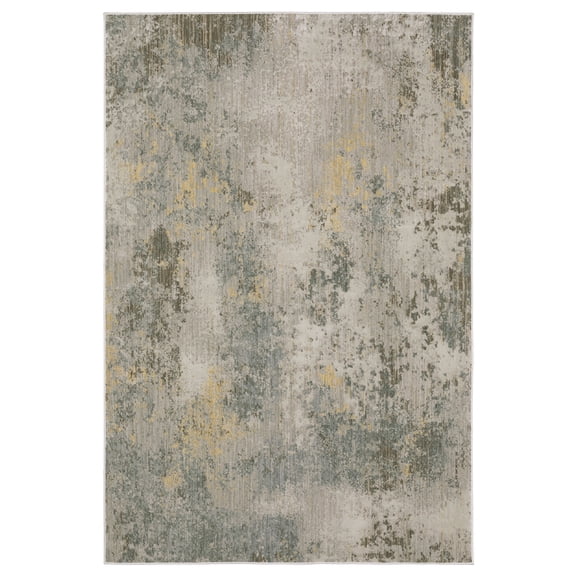 Woven Trends Athens - MAL02 - Contemporary Style, Abstract Pattern, Stain Resistant & Pet Friendly, Living Room, Dining Room, Office, High Pile Polyester Area Rug in Beige - 6' x 9'