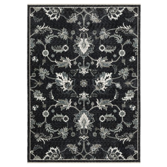 Woven Trends Bristol Area Rug - ECH05 - 10' X 13 - in Blue - Modern Industrial Style, Stain Resistant, Family and Pet Friendly, Family, Dining, Living Room Rug