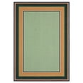 thumbnail image 1 of Woven Trends Compello - HAV03 - Preppy Style, Bordered Pattern, Living Room, Entryway, Office, Pet Friendly & Fade Resistant, High Pile Polypropylene Runner Rug in Green - 2' x 8', 1 of 2