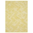 thumbnail image 1 of Woven Trends Compello - HAV08 - Classic Casual Style, Geometric Pattern, Living Room, Dining Room, Office, Pet Friendly & Fade Resistant, High Pile Polypropylene Area Rug in Yellow - 6' x 9', 1 of 2
