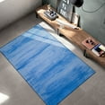 thumbnail image 1 of Woven Trends Contemporary and Modern Area Rug, 046 Vintage Solid Cloud, Extremely Durable and Stain Resistant, Stylish with Non-Skid Rubber Backing (Blue, 5' x 7' Area Rug), 1 of 5