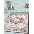 thumbnail image 1 of Woven Trends Contemporary and Traditional Area Rug, 048 Vintage Medallion, Extremely Durable and Stain Resistant, Stylish with Non-Skid Rubber Backing (Burgundy, 8' x 10' Area Rug), 1 of 5