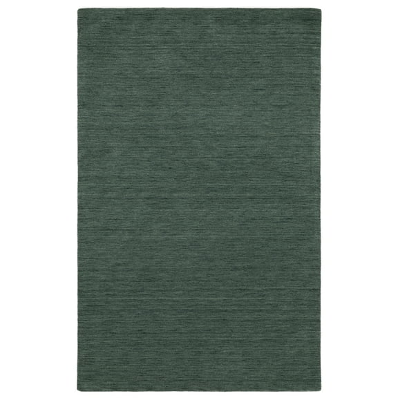 Woven Trends Eniston II Collection Hand-Made Wool Area Rug 27121 - 5' X 8' - Solid Teal Blue - Classic Casual Style, Hand-Made Wool Rugs, Bedroom, Office Non-Slip Low-Pile Spot Clean Area Rug