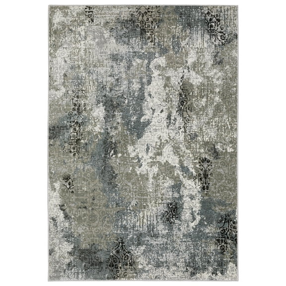 Woven Trends Estella - 001X2 - Modern Style, Stain Resistant, Living Room, Bedroom, Office, Family and Pet Friendly Abstract Polyester Area Rug in Beige - 4' x 6'