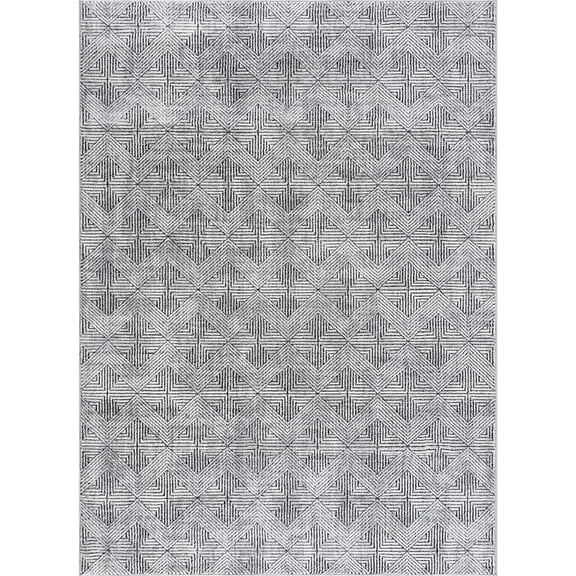 Woven Trends Feserve Area Rug 770 30670 La Luna Black, 2' x 3' Oriental Camry Machine Made Polyester Durable Elegant Designs Perfect for Contemporary & Classic Home Interiors