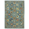 thumbnail image 1 of Woven Trends Flormap FR01E - Traditional/Oriental Vintage Inspired Floral Pattern, Stain Resistant, Living Room, Bedroom, Kitchen, Office, Pet Friendly Polypropylene Area Rug in Blue - 4' x 6', 1 of 3