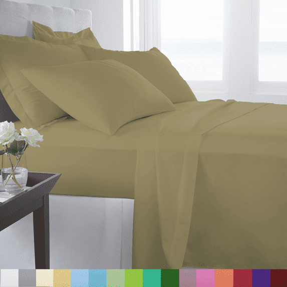Woven Trends Hotel Luxury Bed Sheets Set - 1800 Series Supreme Collection, Extra Deep Pockets Sheets, Wrinkle Fade Stain Resistant, Softest Sheets