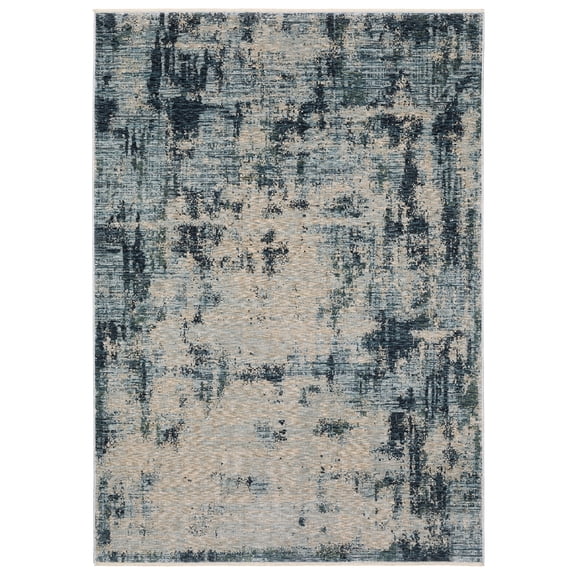 Woven Trends Kansas - HAY04 - Contemporary Casual Style, Abstract Pattern, Stain & Fade Resistant, Living Room, Dining, Office, Low Pile Polyester Area Rug in Beige - 8' x 11'
