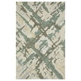 thumbnail image 1 of Woven Trends Kidwai - KIP08 - Contemporary Style, Abstract Pattern, Pet & Family Friendly, Living Room, Dining Room, Office, Hand Made, Low Pile Wool Area Rug in Grey - 5' x  8', 1 of 3