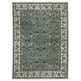 thumbnail image 1 of Woven Trends Mamluk - KEI07 - Classic Traditonal Style, Floral Motif Pattern, Pet & Family Friendly, Entryway, Dining Room, Office, Low Pile Polyester Runner Rug in Blue - 2' x 8', 1 of 3