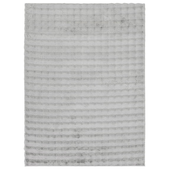 Woven Trends Mavish Bubble Area Rug 150 25071 Lush Silver, 2' x 3' Ultra-Soft Modern Designs Cozy Warmth for Living Room, Bedroom & Nursery High-Pile Comfort, Durable, Easy-Care, Non-Shedding Carpet