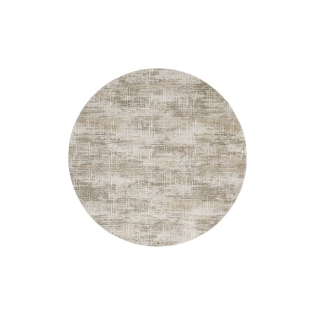 Woven Trends Mexington 720 95005 Lady Brown, 8' x 8' Round Area Rug Traditional & Transitional Vintage Medallion & Ornamental Durable Polyester Soft, Fade-Resistant, Easy-Care Floor Carpet for Home