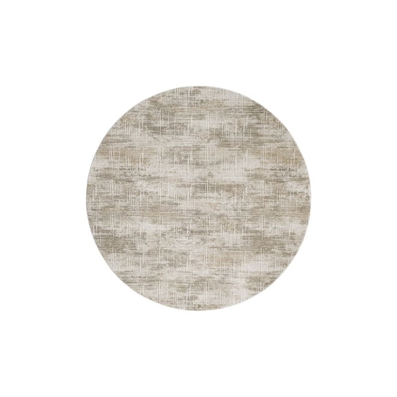 Woven Trends Mexington 720 95005 Lady Brown, 8' x 8' Round Area Rug Traditional & Transitional Vintage Medallion & Ornamental Durable Polyester Soft, Fade-Resistant, Easy-Care Floor Carpet for Home