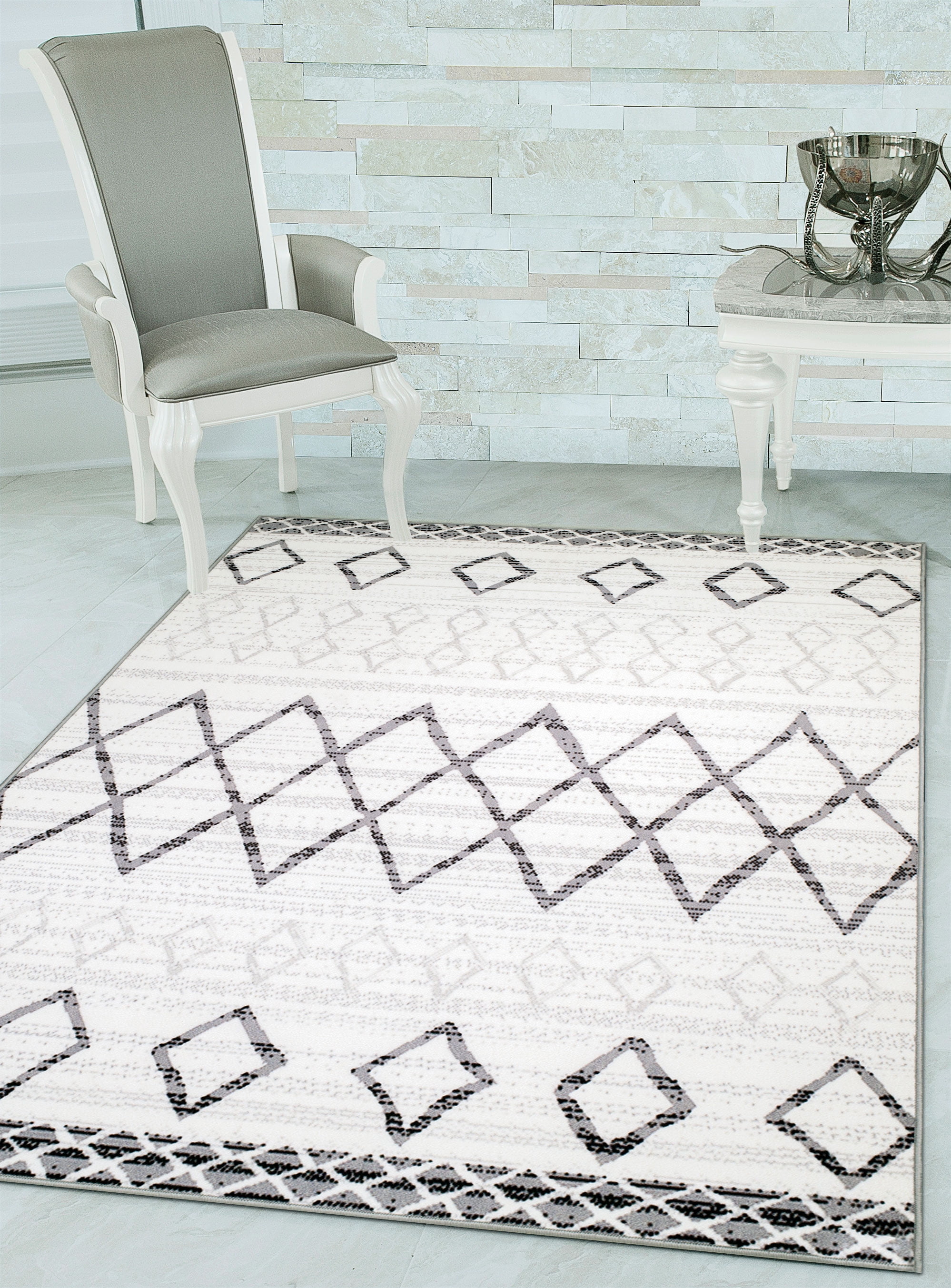 Woven Trends Modern and Contemporary Area Rug, 044 Moroccan Tribal ...