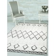 thumbnail image 1 of Woven Trends Modern and Contemporary Area Rug, 044 Moroccan Tribal, Extremely Durable and Stain Resistant, Stylish with Non-Skid Rubber Backing (White, 8' x 11' Area Rug), 1 of 5