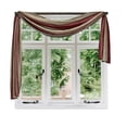 thumbnail image 1 of Woven Trends Ombre Curtains, Valances for Windows, Luxurious Scarf Valance, Voile Semi-Sheer Window Curtains, Livingroom, Bedroom or Kitchen, 144" x 50" Extra Long Scarf, Burgundy, 1 of 7