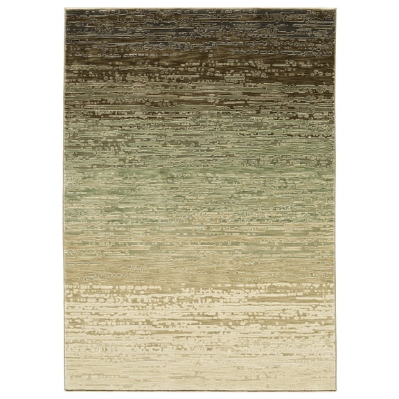 Woven Trends Parma - RE09A - Modern Style, Abstract Pattern, Stain Resistant & Pet Friendly, Living Room, Dining Room, Office, Low Pile Polyester Area Rug in Beige - 10' x 13'