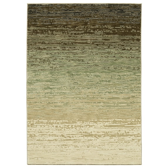 Woven Trends Parma - RE09A - Modern Style, Abstract Pattern, Stain Resistant & Pet Friendly, Living Room, Entryway, Office, Low Pile Polyester Runner Rug in Beige - 2' x 8'
