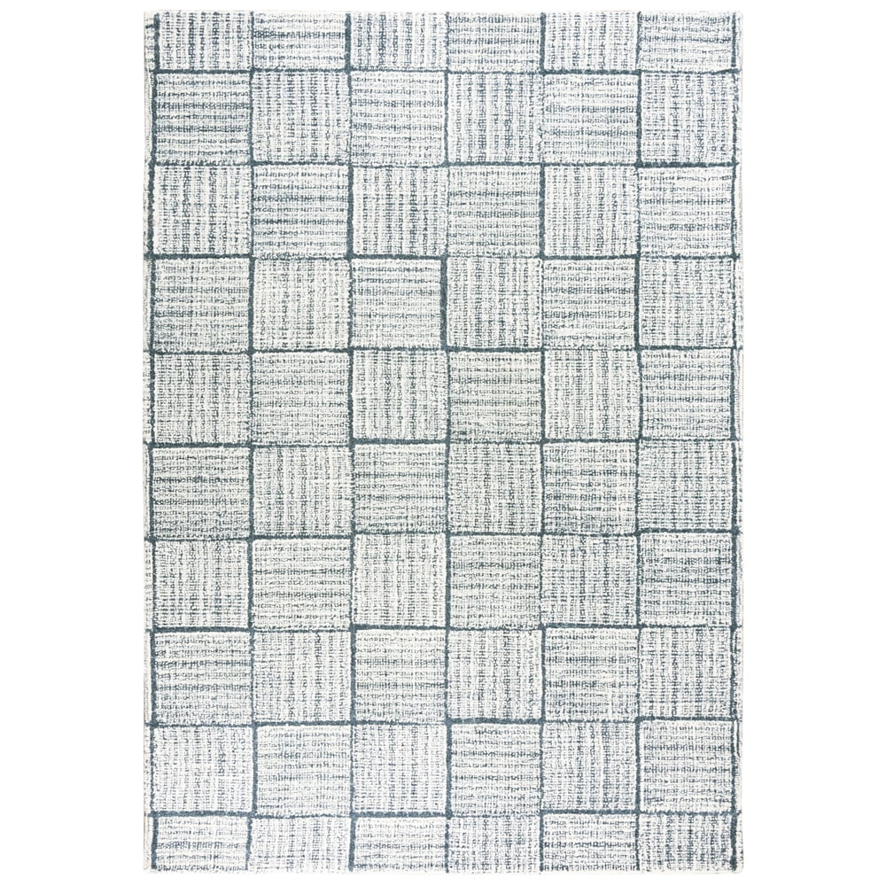 Tiled Wool Rug Woven Trends Raymond Area Rug TAY866 Modern Style, Tiled Pattern, Pet ...