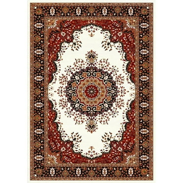 Woven Trends Regency Hallway Runner Rug 1'9" x 7'2" Traditional Carpet with Medallion Pattern, Classic Entryway Rug with Jute Backing, Stain and Fade-Resistant Long Rug for Home Decor- Ivory