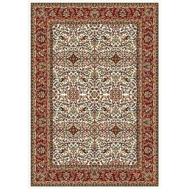 Woven Trends Regency Hallway Runner Rug 1'9" x 7'2" Traditional Carpet with Medallion Pattern,Classic Entryway Rug with Jute Backing, Stain and Fade-Resistant Long Rug for Home Decor- Ivory