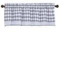 thumbnail image 1 of Woven Trends Room Darkening Window Valance, 58W x 14L Inches Top Rod Pocket Checkered Gingham Curtain Valance Scarf, Modern Farmhouse Window Curtain Valance Classic Buffalo Checked Plaid, Gray, 1 of 7
