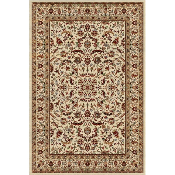 Woven Trends Royal Hallway Runner 1'9" x 7'2" - Traditional Persian Carpet with Medallion Pattern, Classic Entryway Area Rug with Jute Backing, Stain-Resistant Long Rugs for Home Decor - Ivory