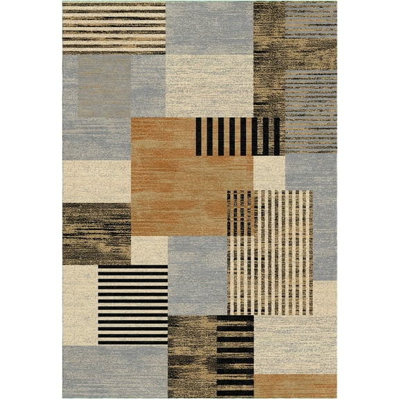 Woven Trends Royal 3'7" x 5'6" Modern Design Geometric Pattern Area Rug, Classic Decorative Rug Carpet with Jute Backing, Stain-Resistant Rug for Living Room, Bedroom Decor - Gray