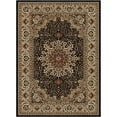 thumbnail image 1 of Woven Trends Royal 3'7" x 5'6"  Traditional Persian Medallion Pattern Area Rug, Classic Decorative Rug Carpet with Jute Backing, Stain-Resistant Rug for Living Room, Bedroom Decor - Black, 1 of 1