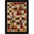 thumbnail image 1 of Woven Trends Soho Area Rug with Modern Border Geometric Mosaic Pattern, 7'8" x 10'7" Rug with Jute Backing, Durable and Soft, Stain and Fade-Resistant Area Rug Living Room, Bedroom Decor - Black, 1 of 1