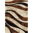 thumbnail image 1 of Woven Trends Soho Area Rug with Modern Abstract Waves Pattern, 7'8" x 10'7" Rug with Jute Backing, Durable and Soft, Stain and Fade-Resistant Area Rug for Living Room, Bedroom Decor - Beige, 1 of 1