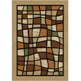 thumbnail image 1 of Woven Trends Soho Area Rug with Modern Border Geometric Mosaic Pattern, 5'2" x 7'4" Rug with Jute Backing, Durable and Soft, Stain and Fade-Resistant Rug Living Room, Bedroom Decor - Beige, 1 of 1