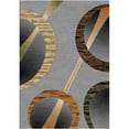 thumbnail image 1 of Woven Trends Sumatra Modern Area Rug  5'2" x 7'4" - Noncentral Medallion Geometric Pattern Carpet with Jute Backing, Stain-Resistant Rug for Living Room, Bedroom, Dining Home Decor - Grey, 1 of 1