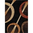 thumbnail image 1 of Woven Trends Sumatra Modern Hallway Runner 1'9" x 7'2" - Noncentral Medallion Geometric Pattern Carpet with Jute Backing, Stain-Resistant Long Rugs for Hallway, Corridor, Entryway - Black, 1 of 1
