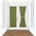 thumbnail image 1 of Woven Trends Two-Tone Window Curtain Tier Pair & Valance Set, Double Layer Small Window Curtains for Bathroom, Living Room, and Kitchen, 1 of 6