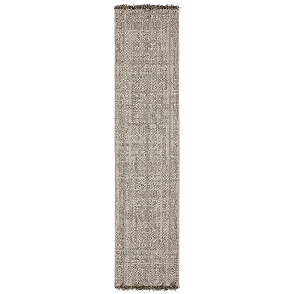 Woven Trends Velvet - 4928H - Classic Casual Style Static solid Pattern, Stain and Fade Resistant, Living Room, Entryway, Office, Polypropylene Flat Woven Runner Rug in Beige - 2' x 8'