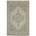 thumbnail image 1 of Woven Trends Velvet - 5094X - Classic Casual Style Traditional Pattern, Stain and Fade Resistant, Living Room, Entryway, Office, Polypropylene Flat Woven Area Rug in Beige - 5' x 7', 1 of 3