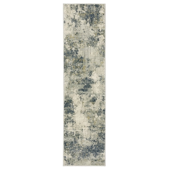 Woven Trends Westeria Area Rug BR12A - 2' X 8' - Beige Modern Style, Polypropylene Low Pile Indoor Stain Resistant, Family and Pet Friendly, Entryway, Hallway Runner Rug