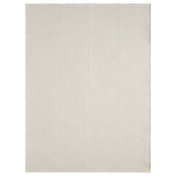 Woven Trends Wierrace Area Rug 210 41090 Chamdo Cream, 8' x 11' Solid Farmhouse Design Natural Fiber For Bedroom Living Room Dining Room Hallway Office Kitchen Entryway Indoor & Outdoor