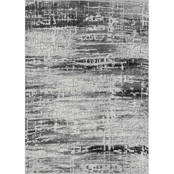 Woven Trends Xazrion Area Rug 775 41672 Home Sky Grey, 2' x 3' Abstract – Machine Made Polyester Indoor Rug with Contemporary Texture Design for Living Room, Bedroom, Dining & Office Spaces Carpet