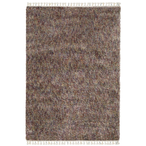 Woven Trends Xis Area Rug - AX01A - 6' 7" X  9' 6" - in Multi-Colored - Plush Soft Shag, Family, Dining, Modern Style, Stain Resistant, Cushion Feel, Living Room Rug