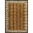thumbnail image 1 of Woven Trends Zone Modern Area Rug with Bordered Animal Print, Jute Backing Carpet Rug, Soft-Durable | Fade-Resistant African Exotic Rugs for Living Room, Bedroom, Solid Leopard - 5'3"X7'5", 1 of 4