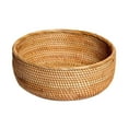 thumbnail image 1 of Woven Wicker Bread Baskets For Fruit Vegetable Bowl Food Potato Storage Organizing Keys Wallet Kitchen Counter Small To Large Rattan Round Woven Basket Serving Bowls Chips, 1 of 6